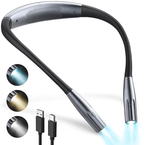 OPAULLED Black Neck Reading Light