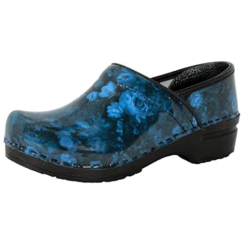 BJORK Swedish Comfort Women's Printed Leather Clogs