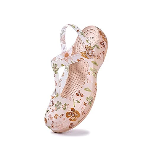 KELMALL Women's Non-Slip Classic Slip-On Platform Nursing Garden Mules Comfort Lightweight