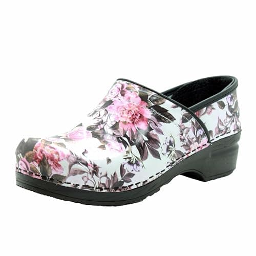 BJORK Swedish Comfort Women's Printed Leather Clogs