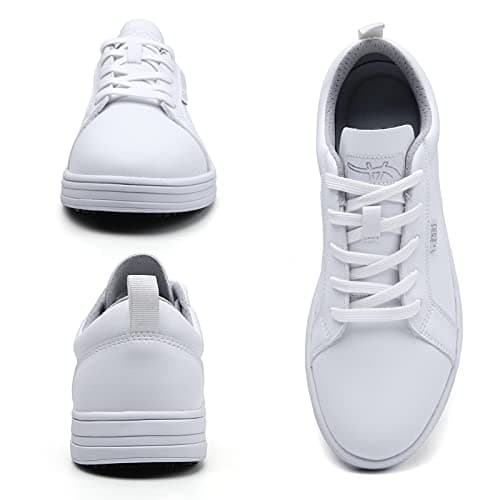 LMQLZHYC Non-Slip Work Shoes - Slip Resistant Chef and Nursing Shoes