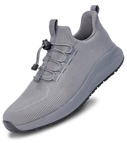 Non-Slip Shoes for Men: Waterproof Work Shoes for Kitchen & Restaurant Black