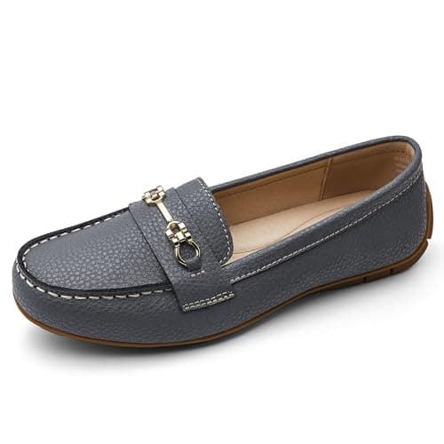 KORDAL Women's Lightweight & Comfortable Leather Loafers for Casual & Business