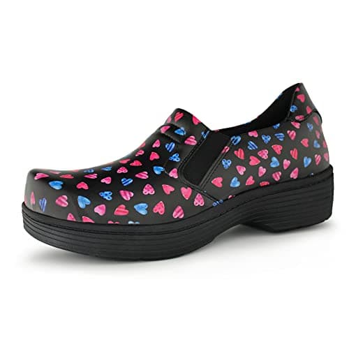 Hawkwell Pro Leather Nurse Clogs for Women