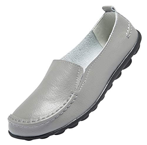 ANYUETE Women's Comfortable Leather Flat Loafers