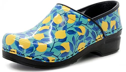 KLÄGN Women's Professional Printed Leather Clogs - Stylish Comfort
