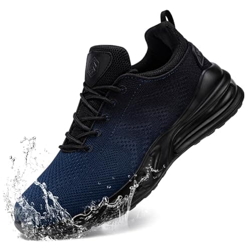 Mens Non-Slip Work Shoes Slip-On Water Resistant Walking Sneakers