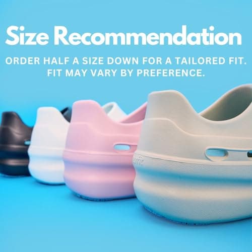 Nurfit NURSTEP Unisex Lightweight Slip-On Comfortable Slip-Resistant Medical Clog with Arch Support for Healthcare Worke