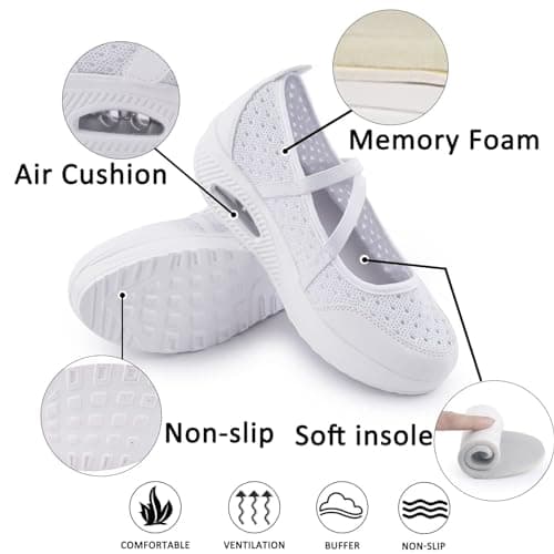 Comfortable Women's Nurse Shoes for Arthritis, Diabetes and Heel Pain