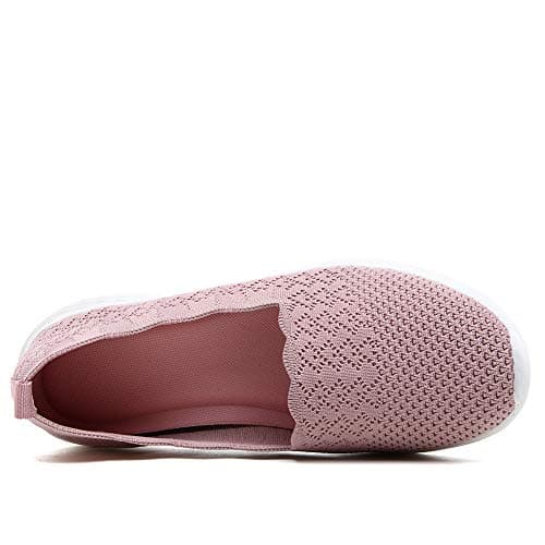 Puxowe Women's Lightweight Slip-On Walking Loafer-Shoes Memory Foam Round Toe