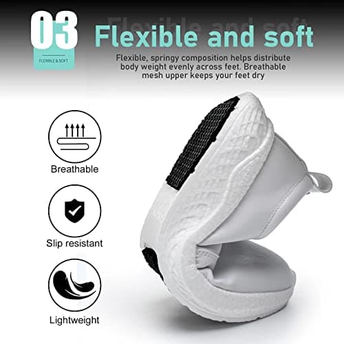 LMQLZHYC Non-Slip Work Shoes for Women, Suitable for Restaurant and Nursing Staff