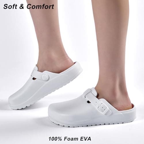 ZXT Arch Support Slip Resistant Orthopedic Shoes for Chef and NurseComfortable, Slip-On Sandals