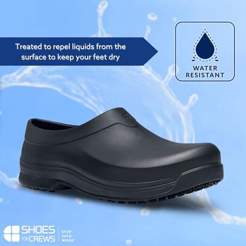 Men's & Women's Slip Resistant Work Clogs, Radium Shoes Black Men's 9/Women's 11