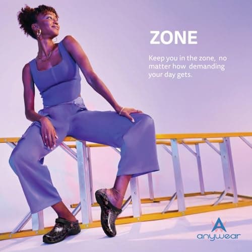 Anywear Zone Lightweight Nursing Clogs - Non-Slip, Ventilated EVA Cushioning