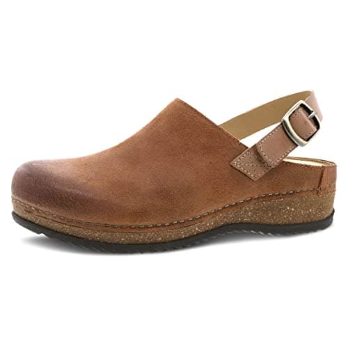 Dansko Women's Merrin Sling-Back Mules - Durable & Comfortable Cork/EVA Midsole