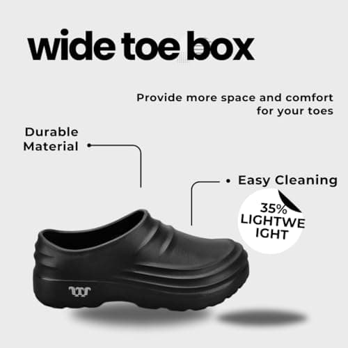 Comfortable Armadillo Clogs for Men & Women - Non-Slip Nurse & Chef Shoes Ideal for Healthcare & Kitchen
