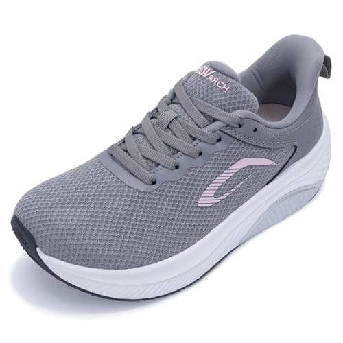 Women's Wide Toe Box Arch Support Walking Shoes for Plantar Fasciitis