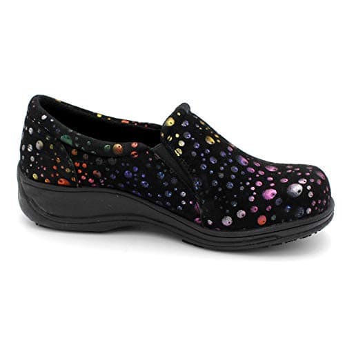 Womens Leather Slip Resistant Nursing Work Clogs