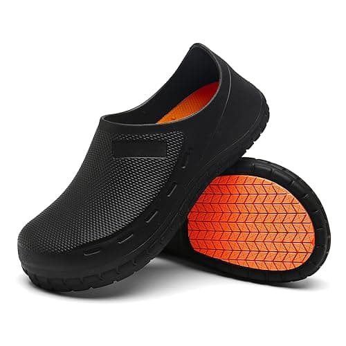 Nonslip Water Proof Chef Shoes for Men | Comfortable Nursing Shoes Seaside-Zapatos de Cocina para Hombres