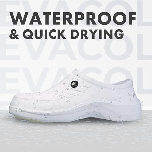 Evacol Non-Slip Men's Slip-On Work Clogs, Comfortable & Durable