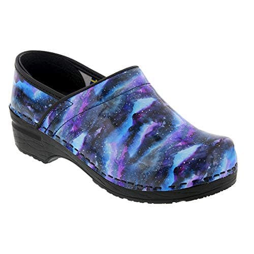 BJORK Swedish Comfort Women's Printed Leather Clogs