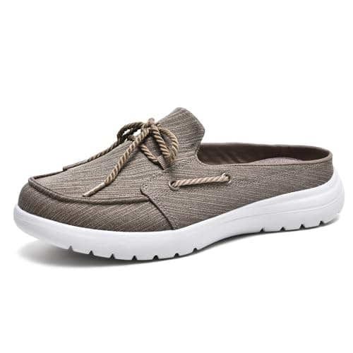 Buyrew Women's Comfortable Knit Canvas Clogs with Arch Support