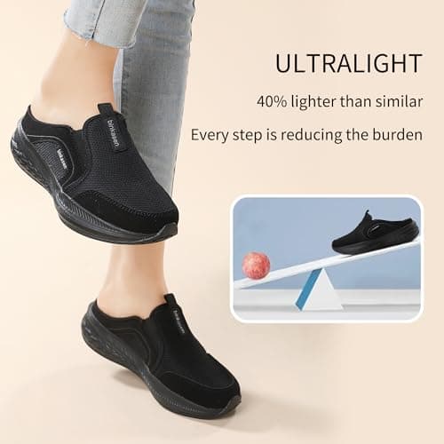 Comfortable Lightweight Women's Slip-On Mules Sneakers with Anti-Slip Sole
