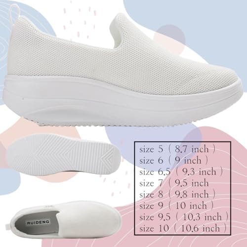 Roltte Women's Slip-On Nurse Shoes, Slip Resistant & Comfortable for Work