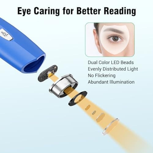 Rechargeable LED Reading Light for Bed, 3 Brightness Levels, Bendable Neck Lamp
