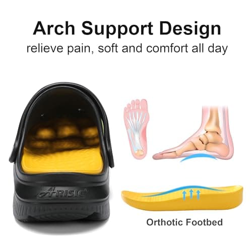 Arch Support Clogs for Mens and Womens Garden Shoes Light Outdoor Beach Slippers