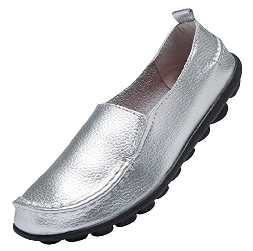 ANYUETE Women's Comfortable Leather Flat Loafers