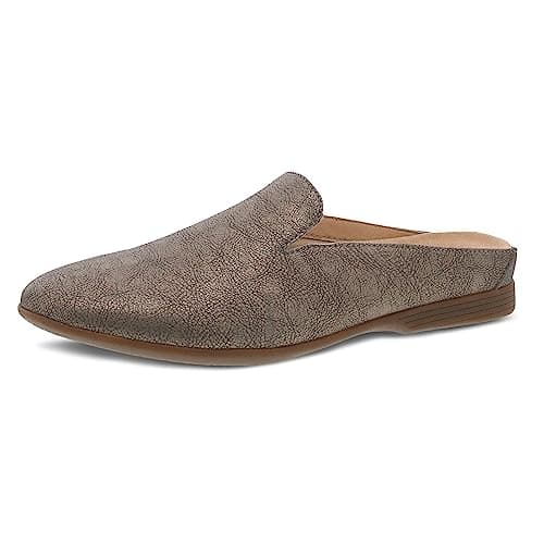Dansko Lexie Slip-On Mules for Women - Comfortable Flat Shoes with Arch Support