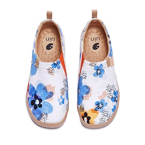 UIN Women's Floral Casual Slip-On Shoes Lightweight & Comfortable