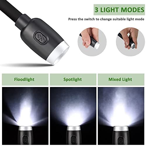 Neck Reading Light Rechargeable, Bedtime Book Light (2 Pack)