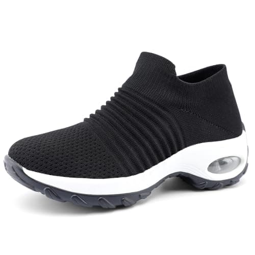 Non-Slip Arch Support Walking Shoes for Women | breathable Mesh Tennis Sneakers