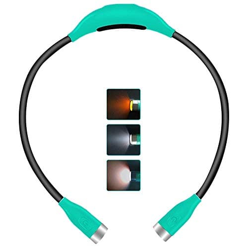 3 Color 3 Brightness USB Rechargeable Neck Reading Lamp for Bed Camping Repair