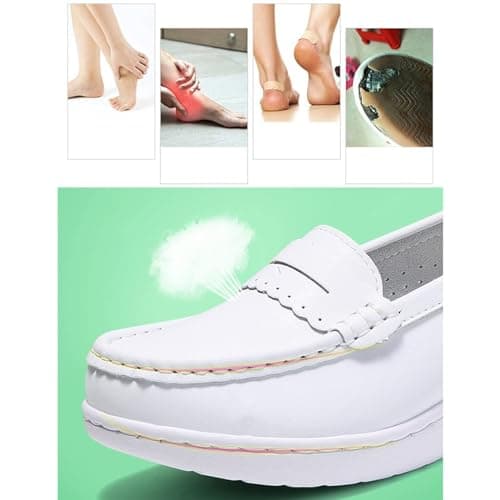 WCXTY Orthopedic Nursing Shoes for Women: Arch Support, Comfortable & Slip-Resistant, Breathable Work Shoes