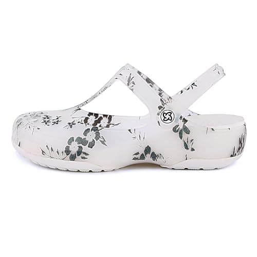 KELMALL Women's Non-Slip Classic Slip-On Platform Nursing Garden Mules Comfort Lightweight