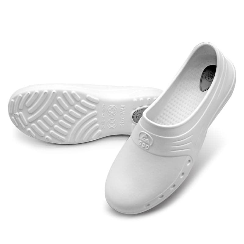 Women's Non-Slip Work Slippers, Waterproof & Oil Resistant, Anti-Static, Ideal for Hospitals, Kitchens, Labs, and Home