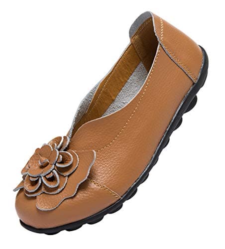 ANYUETE Women's Comfortable Slip-On Loafers for Walking and Office Use