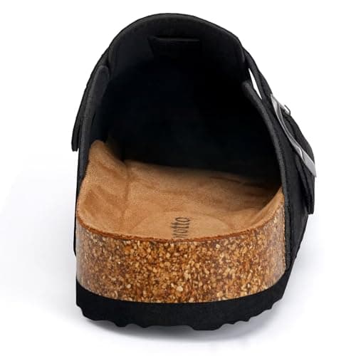 Torotto Women's Arch Support Suede Slip-On Potato Shoes with Buckle
