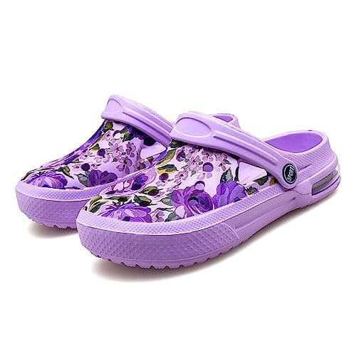 Eliogn Women's Garden Clogs Shoes Anti-Slip Beach Sandals