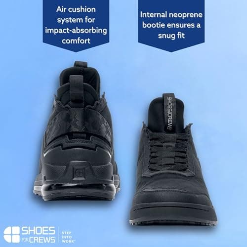 Men's & Women's Tigon II Slip Resistant Work Sneakers, Black