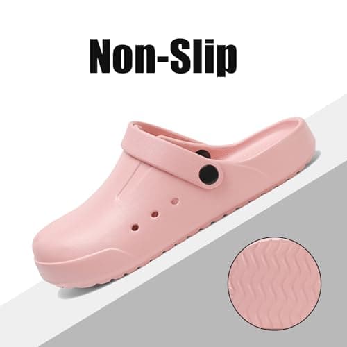 DAYUMKOU Lightweight Slip-On Clogs, Non-Slip for Men Women Work Nurses