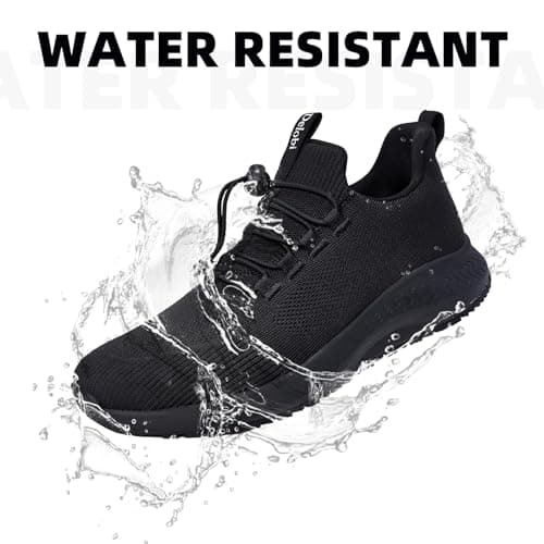 Non-Slip Shoes for Men: Waterproof Work Shoes for Kitchen & Restaurant Black