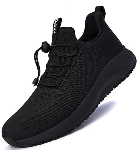 Non-Slip Shoes for Men: Waterproof Work Shoes for Kitchen & Restaurant Black