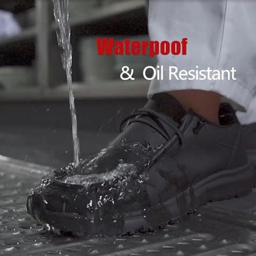 ulogu Non-Slip Waterproof Shoes | Oil Resistant Slip-On Work Loafers for Men & Women