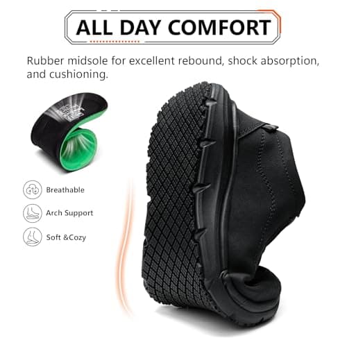 Waterproof Men's & Women's Non-Slip Work Shoes for Kitchen & Restaurant