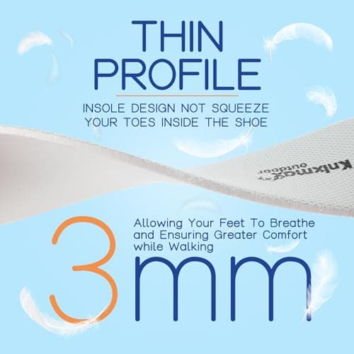 Ultra-Thin Crocs Insoles for Comfort, Gardening, Nursing, Chef, Waterproof Boots Size 7/EU40 Grey