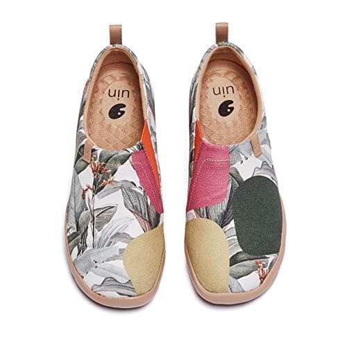 UIN Women's Floral Casual Slip-On Shoes Lightweight & Comfortable